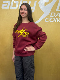 ALDC WORLDWIDE -NEW CREWNECK SWEATSHIRT-BURGUNDY