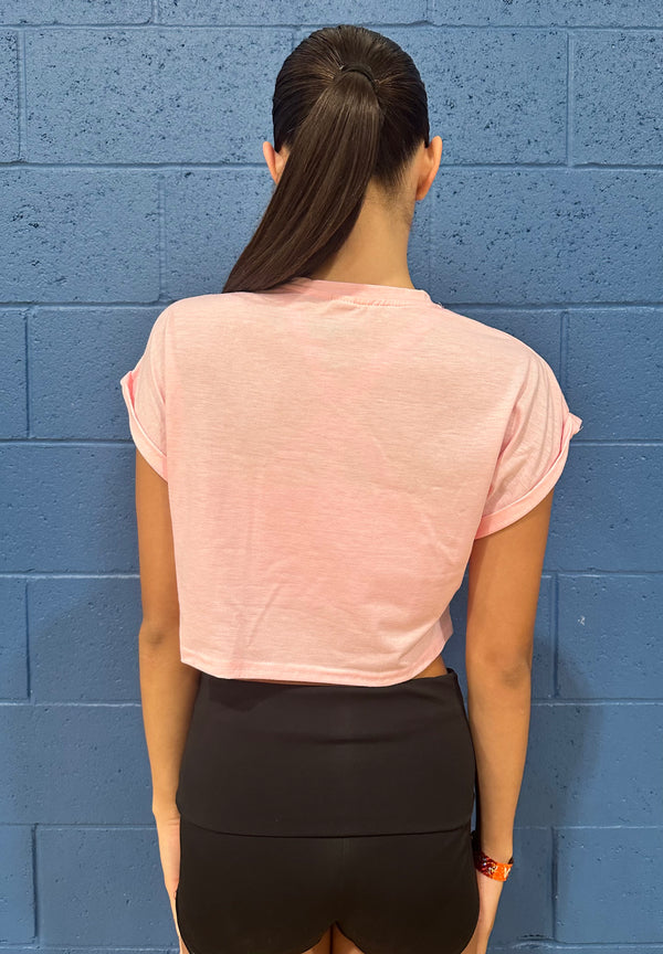 ALDC WORLDWIDE - CROP TOP - BABY PINK