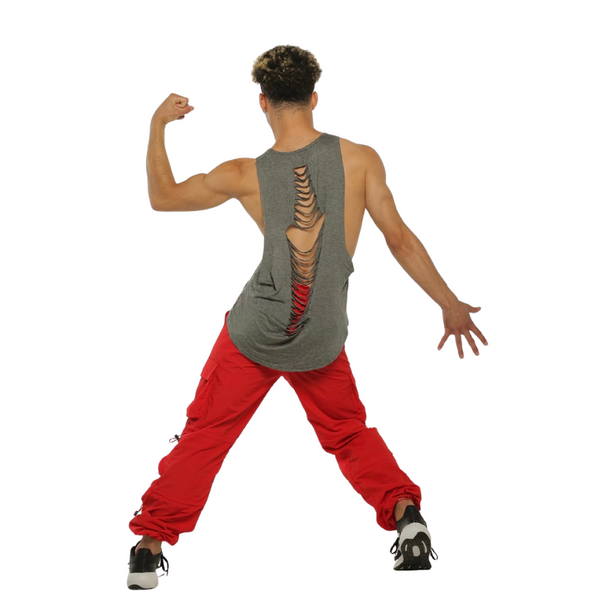 ALDC New Grey Cut Back Tank Top