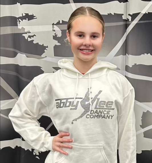 ALDC-NEW Rhinestone White Hoodie