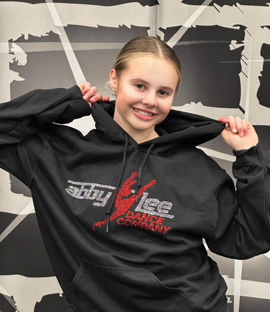 ALDC-NEW Rhinestone Black Hoodie