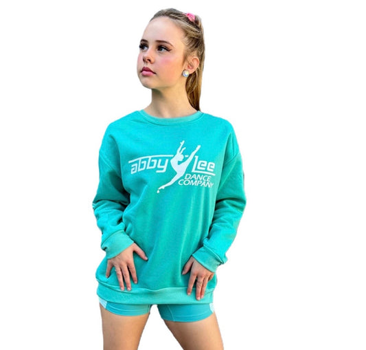 ALDC- Bright Teal Green Crew Neck Sweatshirt